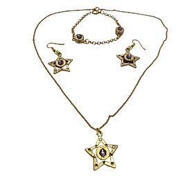 Purple stars kk strong bileklik seti