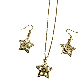 Stars Bullet kolye küpe set